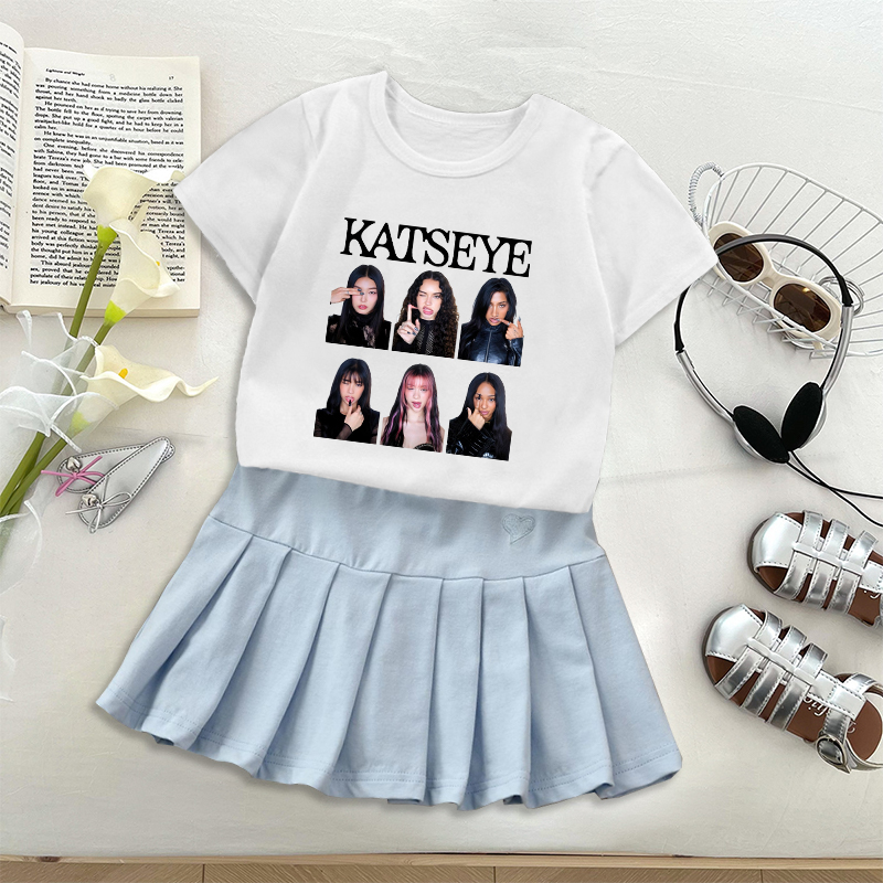 Fashion K POP K-KATSEYE T-shir - Women'S Fashion Kilt review and price