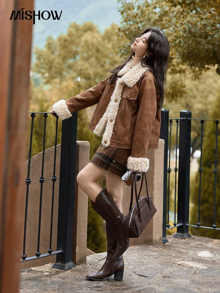 MISHOW Leather Fur Jacket Wome - Women'S Fashion Leather Jacket review and price