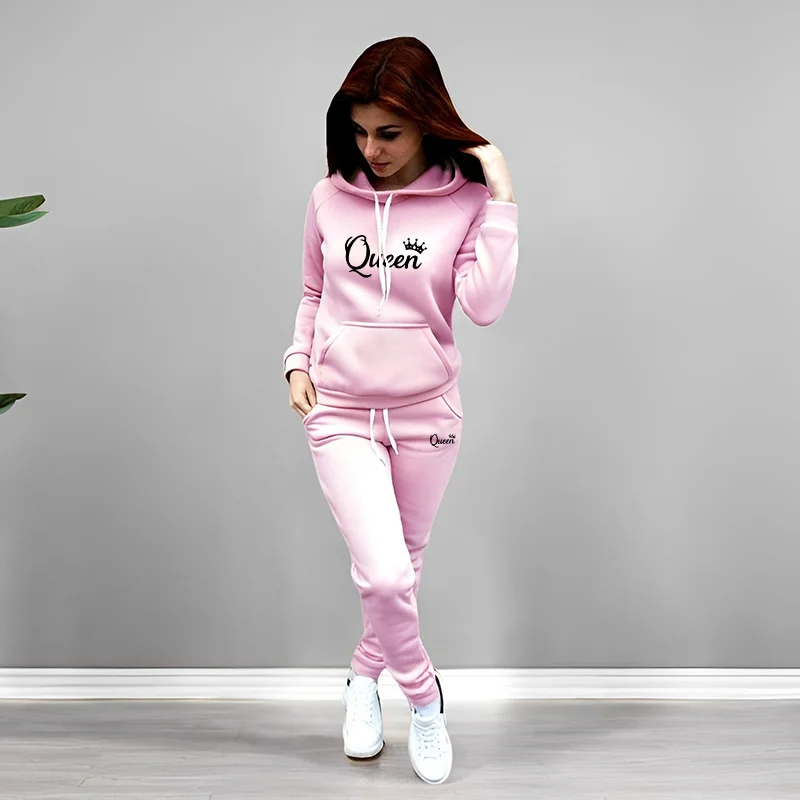 Womens Tracksuit Queen Letter  - Women'S Fashion Sweatshirts review and price