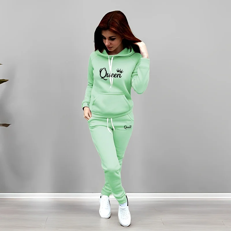 Womens Tracksuit Queen Letter  - Women'S Fashion Sweatshirts review and price