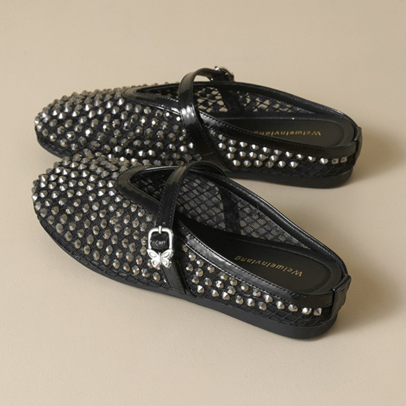 Mesh Rhinestone Brand Slippers - Women Fashion Designers review and price