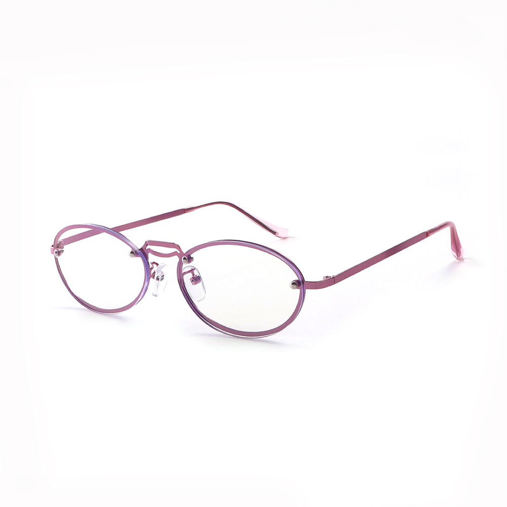 Women's Oval Purple Anti Blue  - Women'S Fashion Glasses With Clear Lenses review and price