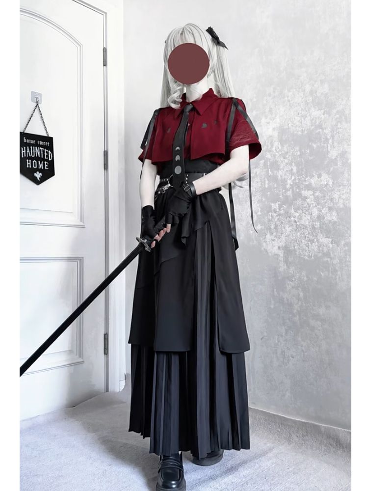 2025 New Gothic Vintage Elegan - Belted Shirt Dress review and price