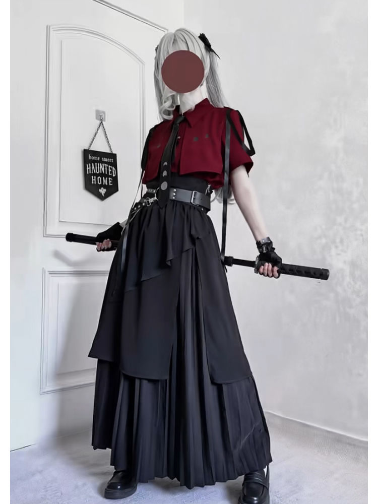 2025 New Gothic Vintage Elegan - Belted Shirt Dress review and price