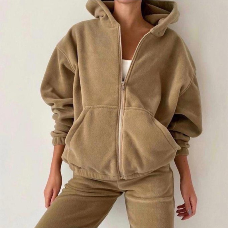 Women's Solid Velvet Fabric Tr - Hoodie Women Oversized review and price