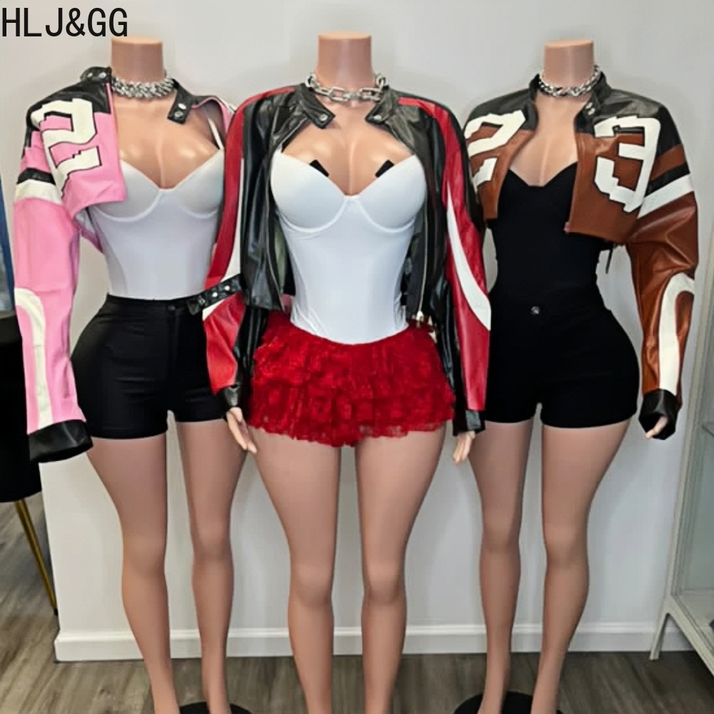 HLJ&GG Fashion Y2K Leather Jac - Women'S Fashion Leather Jacket review and price
