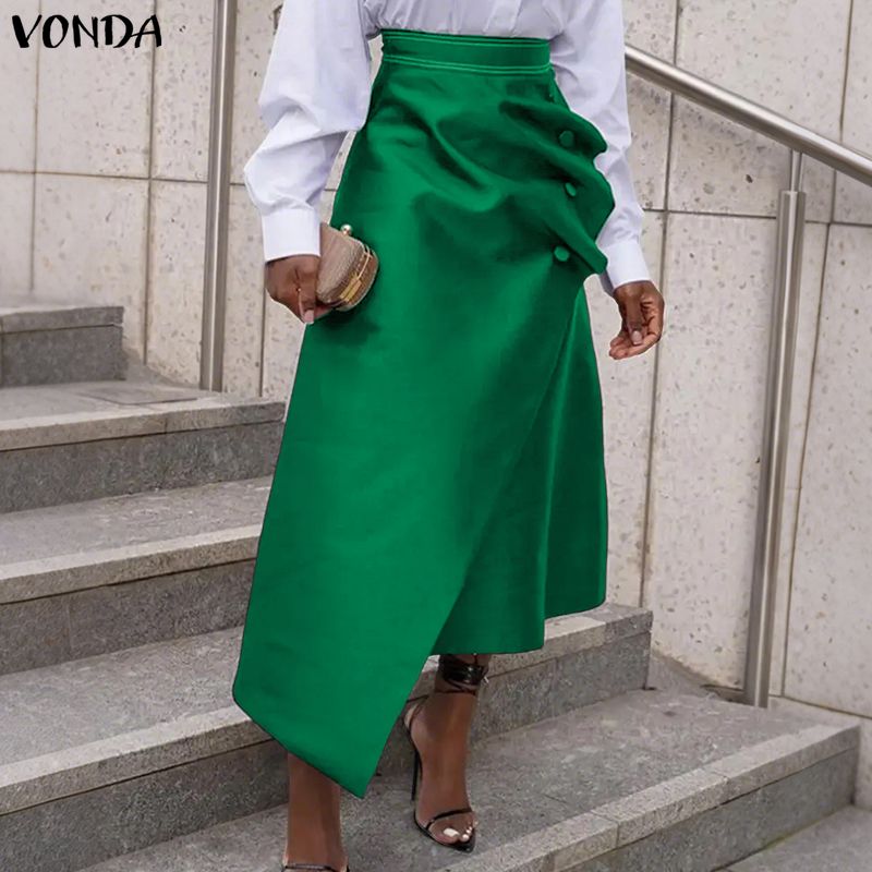 VONDA Plus Size 5XL Elegant Wo - Women'S Fashion Kilt review and price