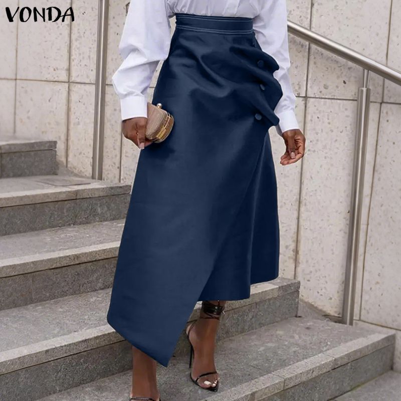 VONDA Plus Size 5XL Elegant Wo - Women'S Fashion Kilt review and price