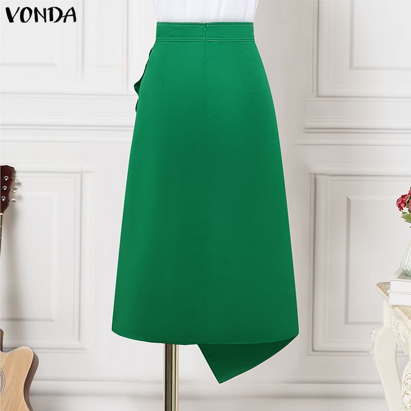 VONDA Plus Size 5XL Elegant Wo - Women'S Fashion Kilt review and price