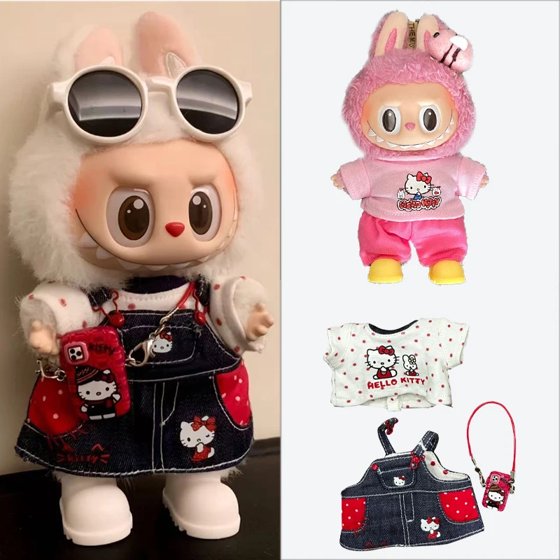 15 17cm For Labubu Doll Polka  - Belted Shirt Dress review and price